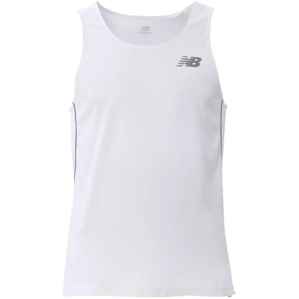 ニューバランス New Balance レーシングシャツ メンズ トップス ノースリーブ ランニング 陸上 ジョギング 試合 トレーニング 部活 記録会 ポリエステル  JMTR