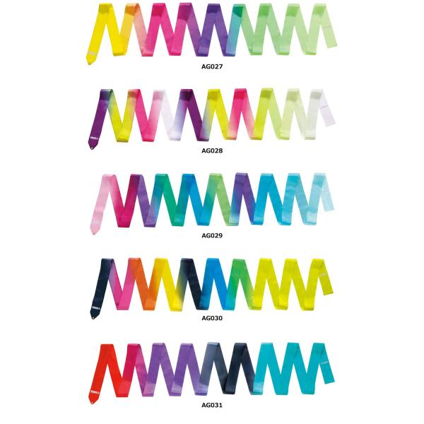 ササキ SASAKI アートグラデーションリボン6m F.I.G.認定品 検定マーク付 グラデーション 躍動感 検定品 部活 練習 トレーニング 大会 試合 発表会 演技 新入部員  M71AGF　新体操　鮮やかな色彩と繊細なグラデーション...