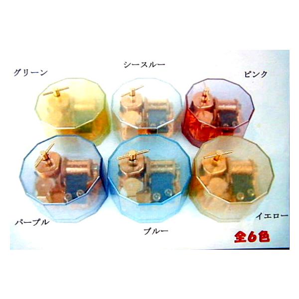 お好きな曲で製作します！標準１８弁 シースルー１２角フロストオルゴール 手作り