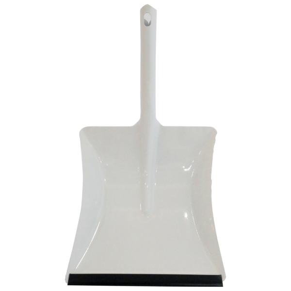 REDECKER社へ別注したメタルダストパンです。ふちにはゴムが付いているので小さなホコリも逃しません。 丈夫な金属製なのに、軽量で使いやすいのが特徴です。全長：約37cmパン：下部幅約21.5cm、上部幅約21cm、長さ約23cmハンドル...