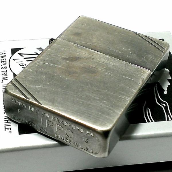 商舗 zippo 2007年 1935レプリカ ダイアゴナルライン 錆加工 痛み加工