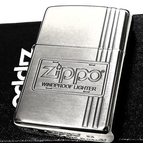 ZIPPO（ジッポー） アーマー ジッポ ライター プレート柄 縦ライン 