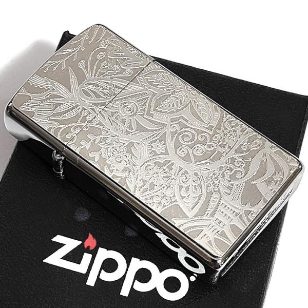 ZIPPO（ジッポー） スリム 2019年製 ボタニカル ジッポ ライター 細密