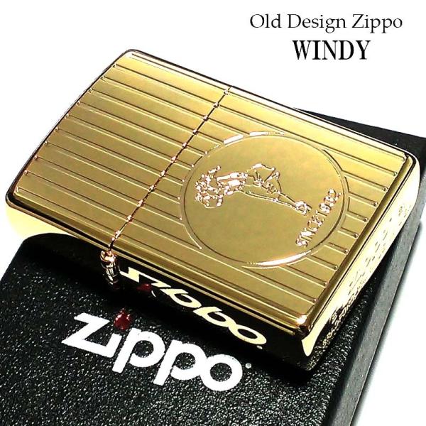 zippo ウィンディ 4面ゴールド 前面ゴールド刻印 2007年製 hayamipro_2g-windy