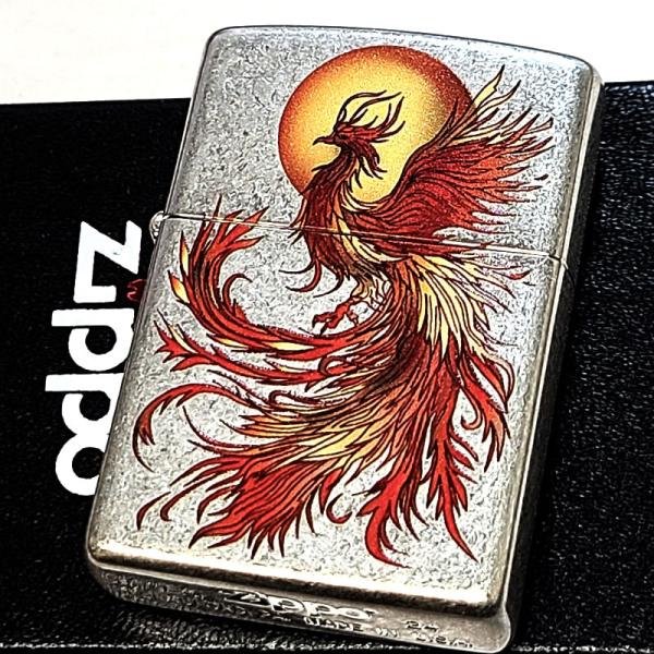 激レア　純銀 スターリングシルバー ジッポー 伊藤若冲　鳳凰 ZIPPO ライター 鳳凰 ジッポ 和柄 アンティークシルバー 銀