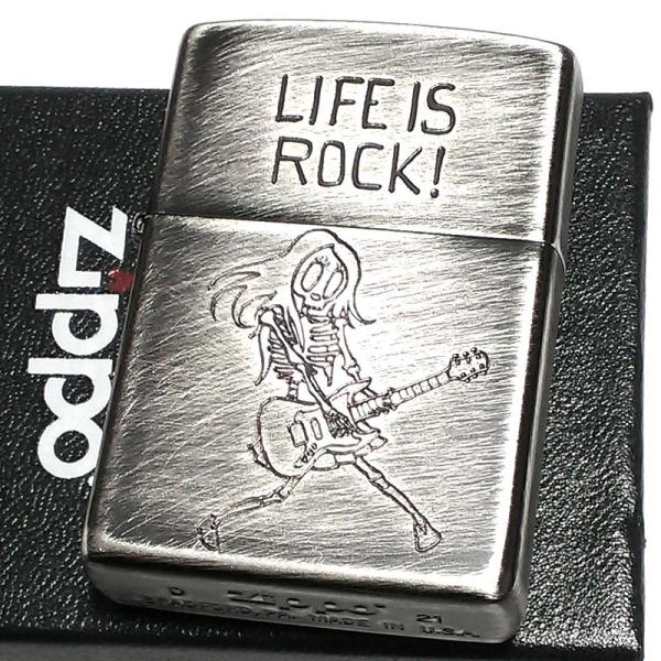 「ユーズドフィニッシュ ROCK ZIPPO」可愛らしいスカルキャラクターが生き生きと描かれた遊び心溢れるデザイン。アメリカンクラシックなテイストを演出します。シンプルながら非常に味がある可愛いZIPPOライターです。マニアな方もそうじゃな...
