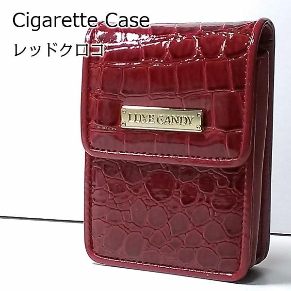 タバコケース 可愛い エナメルクロコ シガレットケース レッド ロングサイズok 赤 シガレットポーチ Luxe Candy おしゃれ メンズ レディース 3 Zippoタバコケース喫煙具のハヤミ 通販 Yahoo ショッピング