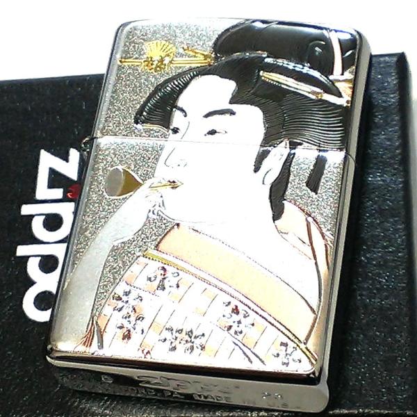 ZIPPO（ジッポー） 和柄 おしゃれ ビードロを吹く女 ジッポ ライター