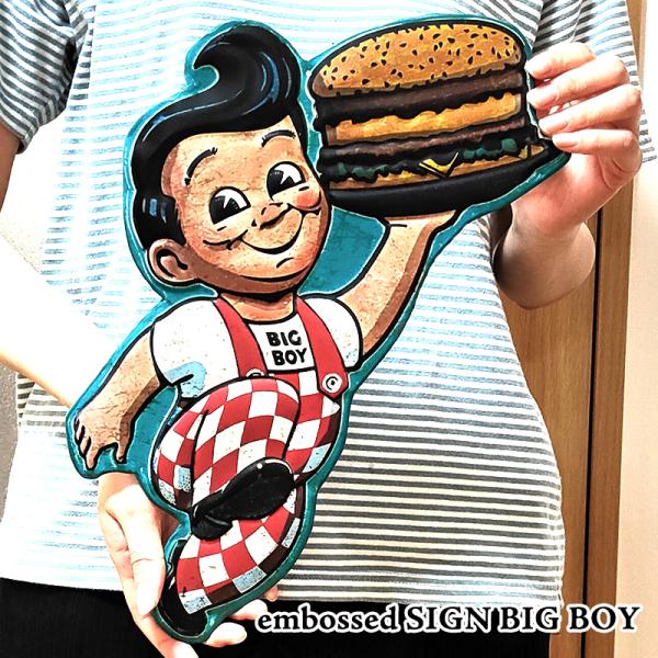 アメリカン レトロ ブリキ看板 BIG BOY キャラクター 雑貨