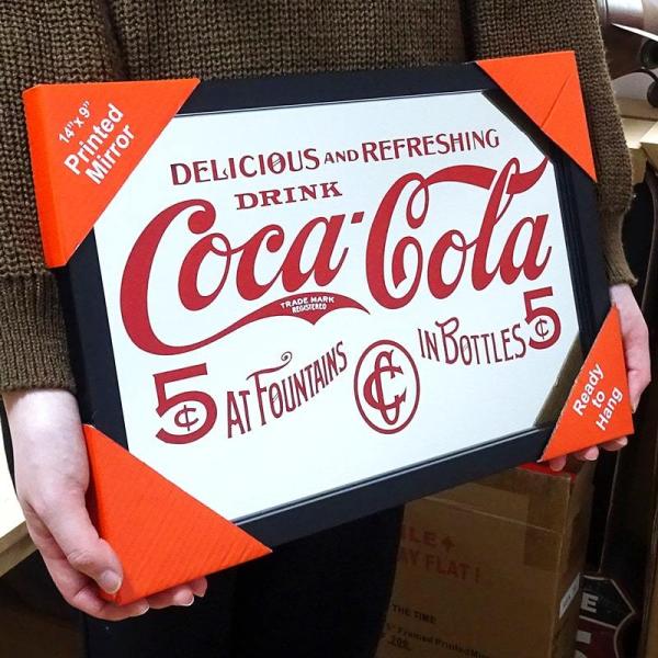 Coca-Cola パブミラー コカ・コーラビンテージ アメリカン雑貨レトロ Coca Cola（コカコーラ） パブミラー 可愛い アンティーク 正規