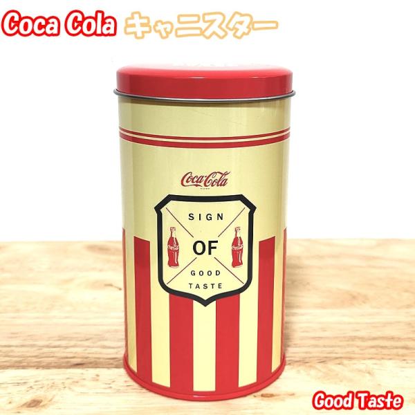 アメリカン レトロ コカ・コーラ 小物入れ ティン キャニスター 蓋つき