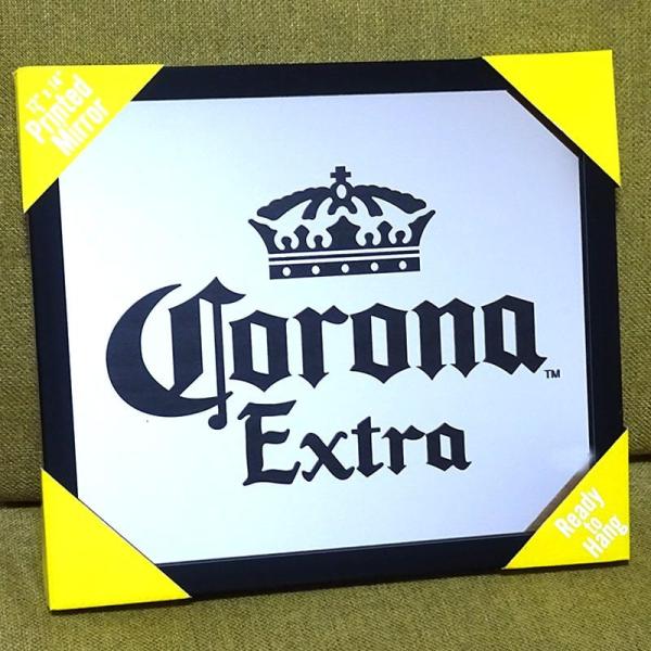 h*.様 Corona Extra パブミラー 壁掛け鏡 アメリカン レトロ コロナ パブミラー CORONA EXTRA ビール ガレージ