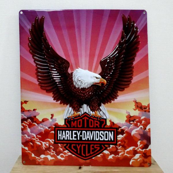 Harley Davidson（ハーレー・ダビッドソン） ブリキ看板 アンティーク