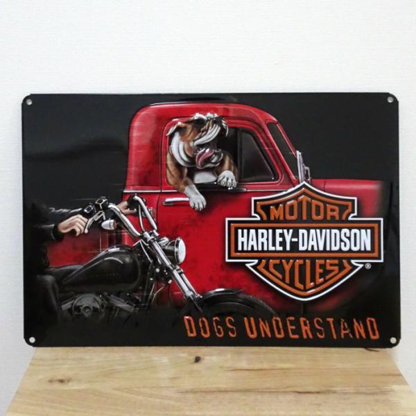 Harley Davidson（ハーレー・ダビッドソン） ブリキ看板 アンティーク