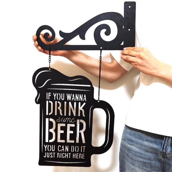 アンティーク　メタル　サイン　プレート　看板THREE HORSE BEERレア hayamipro_lcmp001