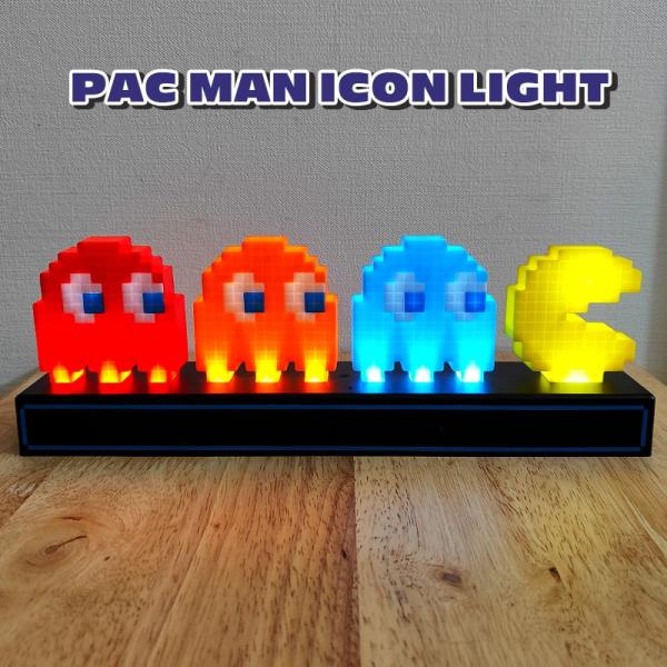 パックマン アイコンライト 光る かわいい 置物 かわいい 雑貨 ディスプレイ プレゼント ギフト ゲーム PACMAN かっこいい