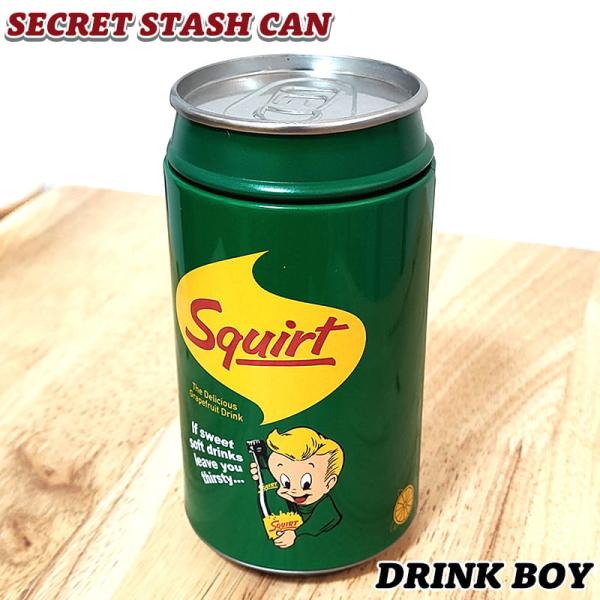 「SECRET STASH CAN DRINK BOY」可愛くて本物そっくりな『SECRET STASH CAN』です。上部の蓋を取り外せば、中には収納スペースが！小物やアクセサリー、現金、鍵などこっそり秘密の保管場所に・・蓋を取って、ペン...