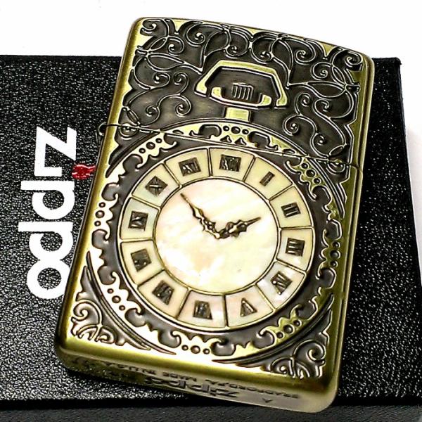 ZIPPO アーマー ジッポ ライター シェルウォッチ ブラスイブシ アンティーク ゴールド 天然貝象嵌 シェルインレイ 両面加工 かっこいい メンズ レディース ZIPPO アーマー ジッポ ライター シェルウォッチ ブラスイブシ アンティーク ゴールド 天然貝象嵌 シェルインレイ 両面加工 かっこいい メンズ レディース