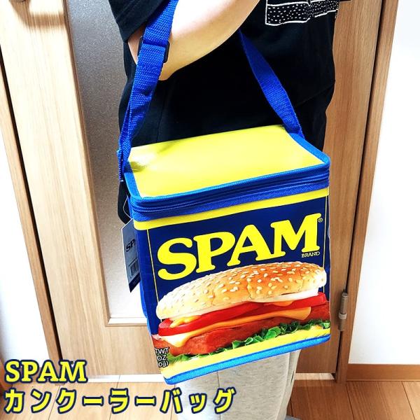 アメリカン レトロ クーラーバッグ SPAM 保冷バッグ 可愛い 雑貨
