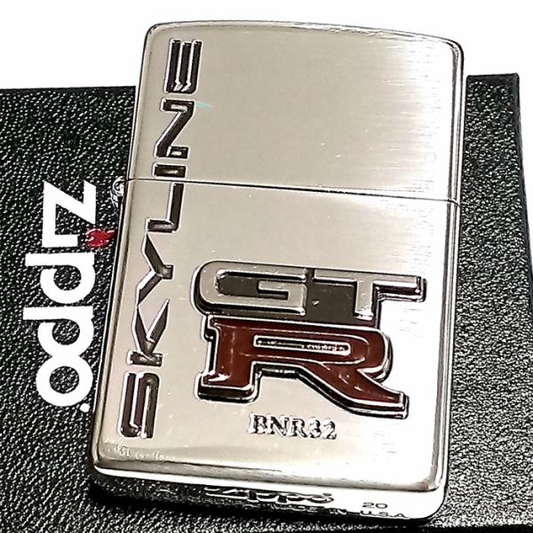 スカイラインGT-R リアルエンブレムZIPPO ライター メタル ジッポ R32