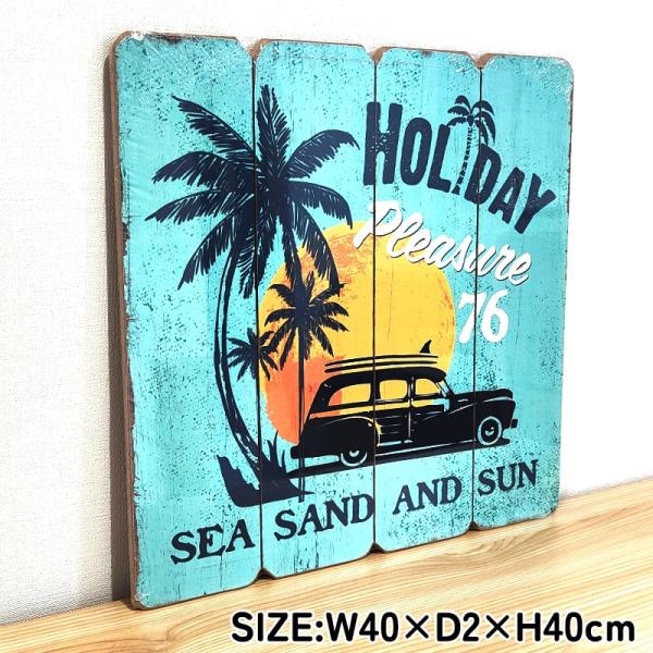 看板 インテリア コレクション ハワイ　ウッドボード ハワイアン ウッドボード インテリア 木製看板 サーフバス