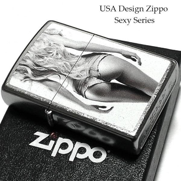 ZIPPO ライター セクシー レディ 女性 ブロンドヘアー ジッポ シルバー かっこいい メンズ おしゃれ レディース プレゼント ギフト