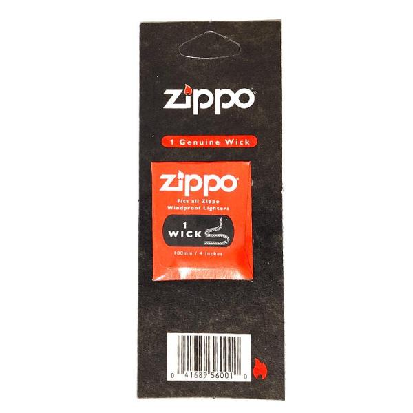【ZIPPO専用ウィック（替え芯）】ZIPPO愛好家の必需品！ZIPPO専用の銅線入り替え芯です。■内容量：1本入り（100mm）■備考：ZIPPO社正規ライセンス品