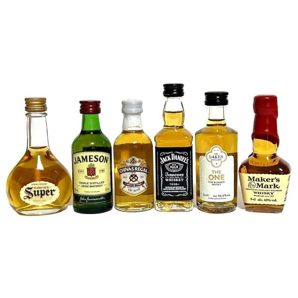 ミニチュアウイスキー 50ml BESTセレクション 6本セット : 蔵の街栃木