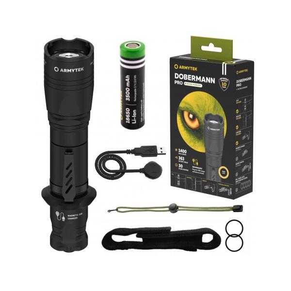 ARMYTEK DOBERMANN PRO XHP35 HI 白色光 タクティカルフラッシュ