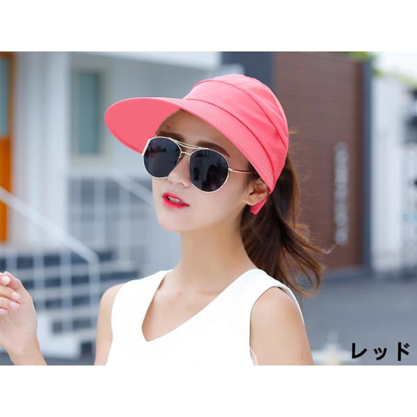 ※在庫処分商品のため、交換は出来ません。ワンカラーのみです。他のお色はございません。ワンサイズ頭周り：約50-57cm（サイズが調整できる）素材表面:ポリエステル100%　　裏面：ナイロン100%バイザー：PVC ツバ広デザインでお顔を幅広...