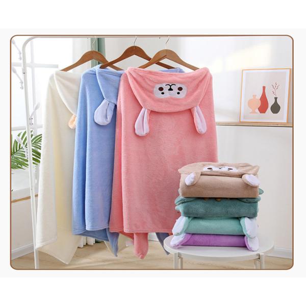ベビー  キッズ　フード付きタオル　バスタオル肌触りや吸水性はもちろん、遊び心と機能性にもこだわりました。子供用フード付きタオル 70x140cmの子供用タオルで、1歳から6歳までの子供にフィットします。幼児から長年にわたって適しています。...