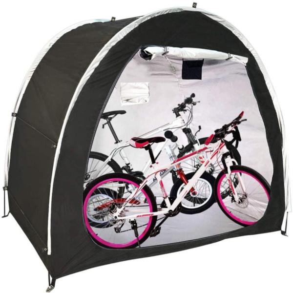 サイズ：約200cmx80cmx165cm、重さ約2.1kgテント素材：210Dオックスフォード+防水断熱コーティング【防水性・耐熱性・耐久性】オックスフォード生地で作られたこのサイクルガレージは丈夫で耐久性があります。通気性、防水性、防風...