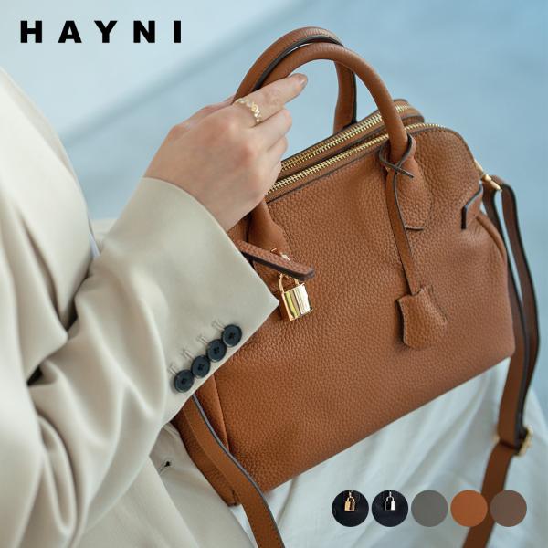 ★美品★オリエット HAYNI ヘイニ 牛革 ショルダーバッグ キャメル HAYNI（ヘイニ） 本革 ショルダーバッグ ハンドバッグ 2way レディース