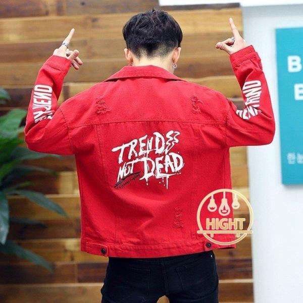 デニムジャケット メンズ 春 Gジャン ジージャン 長袖 デニムアウター スタジャン ダメージ加工 ショート丈 ブルゾンジャケット かっこいい 新作