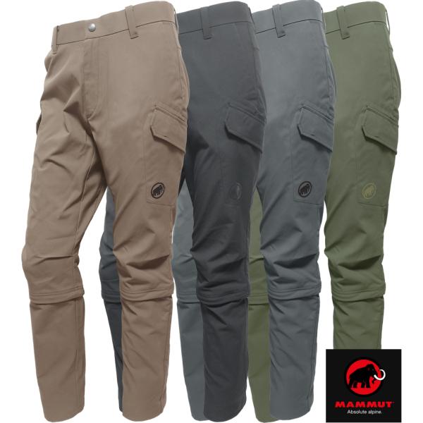 マムート MAMMUT トランスポーターカーゴ3/4 2in1パンツ TRANSPORTER Cargo 3/4 2 in 1 Pants  1022-01110 耐久撥水 ストレッチトレッキングカーゴパンツ