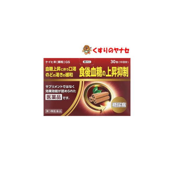 【第３類医薬品】【宅急便コンパクト】ケイヒ末[顆粒]GS 30包(10日分)