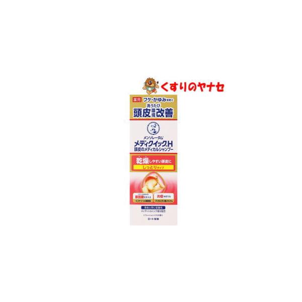 【宅急便コンパクト】メンソレータム メディクイックH 頭皮のメディカルシャンプー しっとり ボトル(200ml)【医薬部外品】