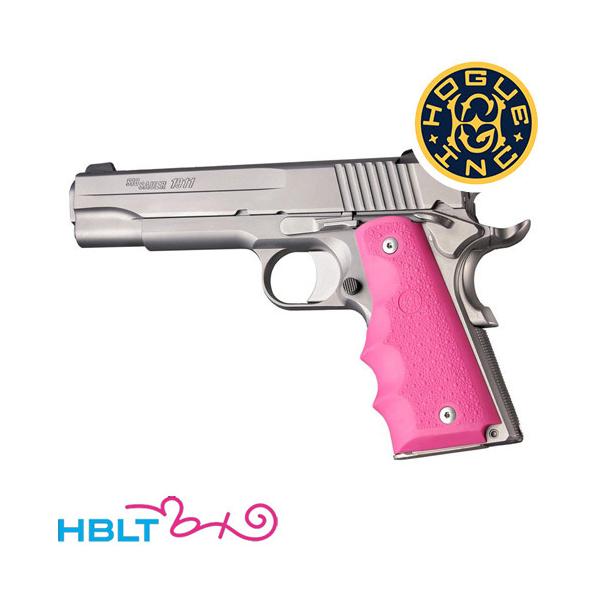 ホーグ ラバーグリップ ガバメント M1911（フィンガー ピンク）｜45007