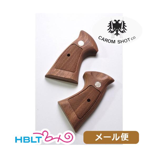 CAROM SHOT 木製グリップ タナカ M29 用 ウォールナットチェッカー