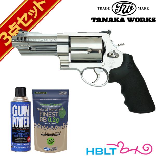 タナカワークス S&W M500 Ver.2 ステンレス フィニッシュ 3+1