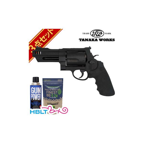 タナカワークス S&W M500 Ver.2 HW ブラック 3+1インチ ガスリボルバー