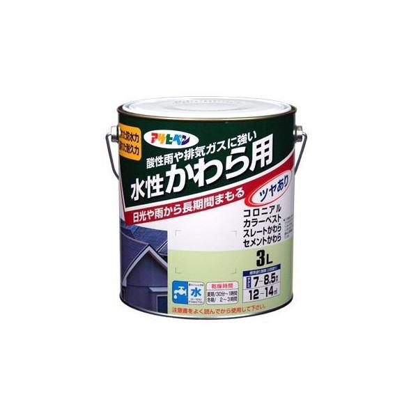 アサヒペン 水性・かわら用 3L マルーン≪アサヒペン ペンキ 水性 瓦