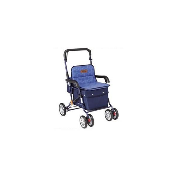 シルバーカー アルミ製 ネイビー PW-298H-NV 幸和製作所 [福祉用具 