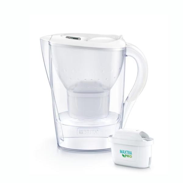 ポット型浄水器 マレーラ ホワイト カートリッジ 1P  (ブリタ 浄水型 ピッチャー 飲料水 エコ BRITA Japan)●フリップトップ式のフタだから、片手で注水可能。●握りやすくデザインされた取っ手。●丸洗いできて衛生的。●便利な液...