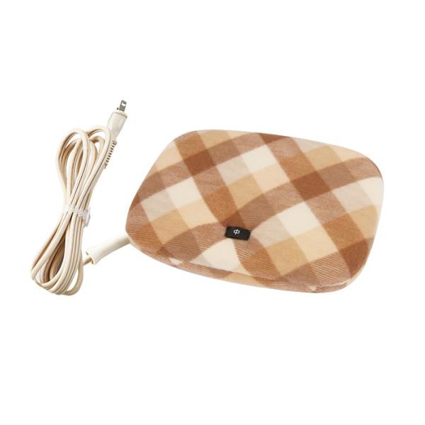 平形あんか ブラウンチェック D16×W23×H5cm VWH602H-BG (電気あんか 省エネ 抗菌 防臭 足元 広電)●小さく可愛いサイズなのにしっかりあたためます。●昔ながらのスタンダードスタイル。●ダイヤル式温度調節機能付き。●表...