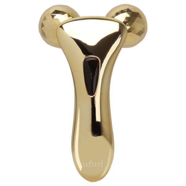 ハンディーアップローラーリナージュ ゴールド MCZ-216 (美顔ローラー フェイシャル ボディ セルフケア セルフエステ マクロス)●顔、二の腕、お腹まわり、太ももやふくらはぎ等。●ダブル3Dローラーがお肉をつまみあげます。●全身の気に...