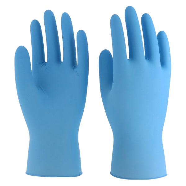 ニトリルグローブ 100枚入 粉なし ブルー L Z-97 (使い捨て ビニール