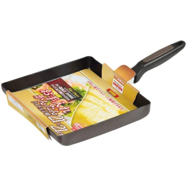 パール金属 ニューチャコ ふっ素加工IH対応ワイド玉子焼 21×21cm HB-3383 [卵焼き器 フライパン フッ素コーティング] 爆買