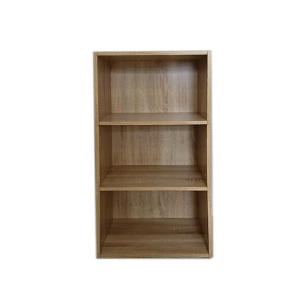 【新品／未組立品】カラーボックス 3個セット ナチュラル 木目調 3段ボックス 本棚 収納棚 オープンラック カラーボックス 木目ナチュラル 3段 CB-003GNA [組立 収納 BOX 棚 収納