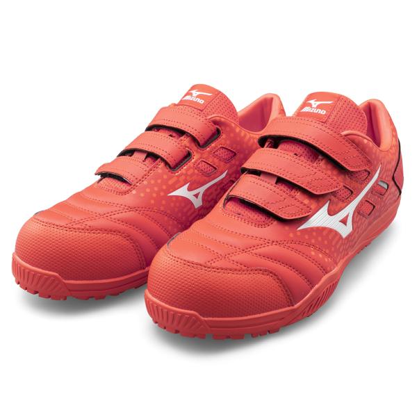 オールマイティ ワークシューズ 26cm オレンジ×ホワイト TDII 22 L F1GA230154260 ミズノ [ワーキング スニーカー 作業靴 ユニセックス ローカット ベルト靴 軽量 ] オールマイティ ミズノ ワークシューズ 26cm オレンジ×ホワイト TDII